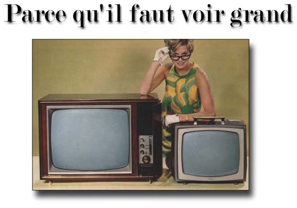 Regardez la télévision en grand