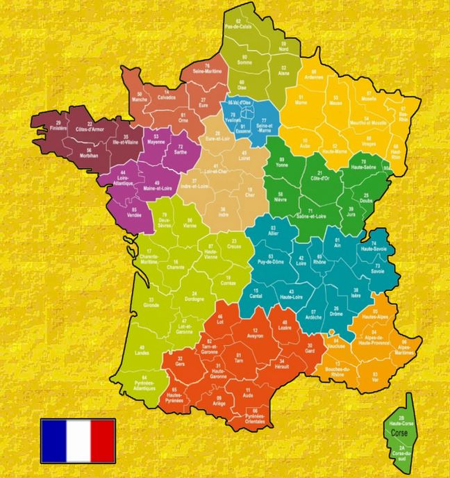 la carte de france