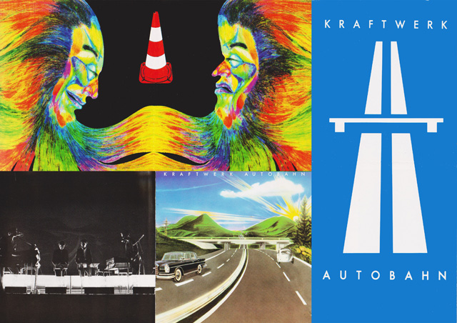Des images des pochettes internes des albums de Kraftwerkk